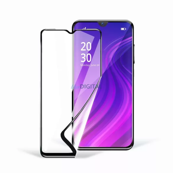 5D Full Glue kerámia üveg - Samsung Galaxy A07 fekete