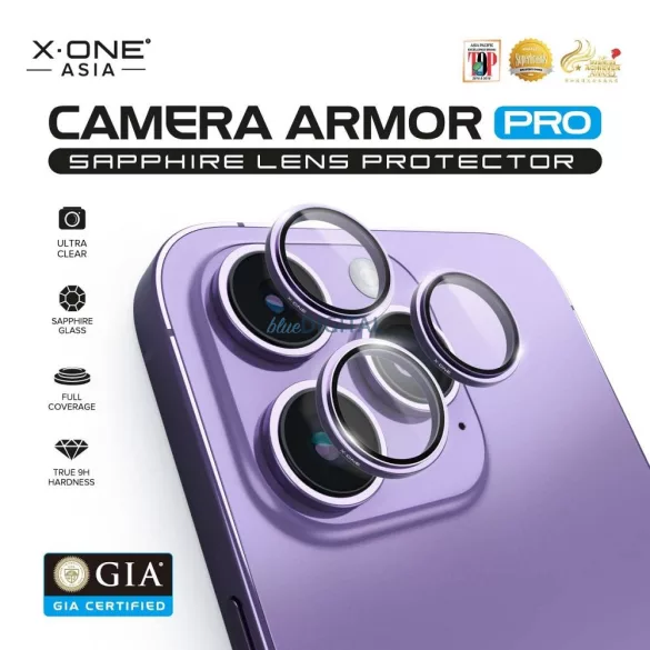 X-ONE Sapphire Camera Armor Pro - iPhone 17 Pro készülékhez - ezüst