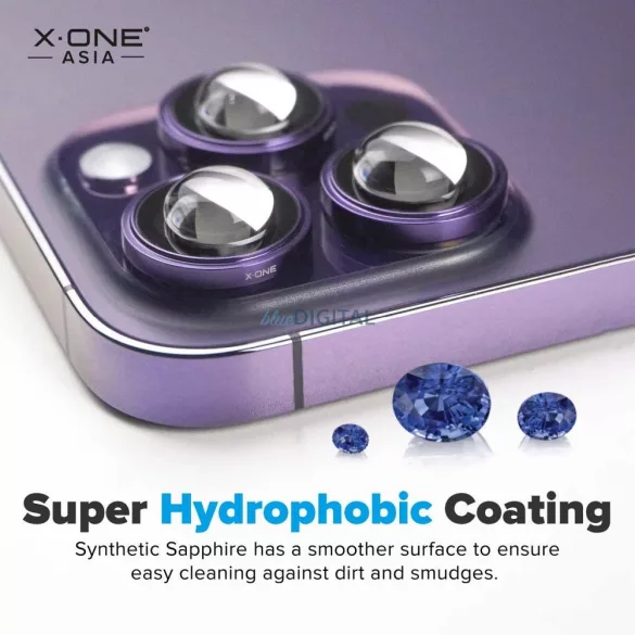 X-ONE Sapphire Camera Armor Pro - iPhone 17 Pro készülékhez - ezüst