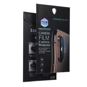 5D Full Glue Camera edzett üveg - Samsung Galaxy A17 4G / A17 5G fekete színhez