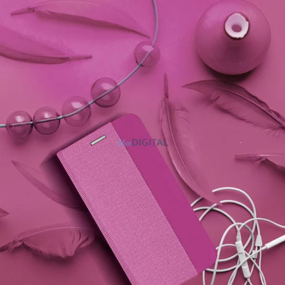 SENSITIVE könyvtok Xiaomi Redmi 15C 4G - halvány rózsaszín