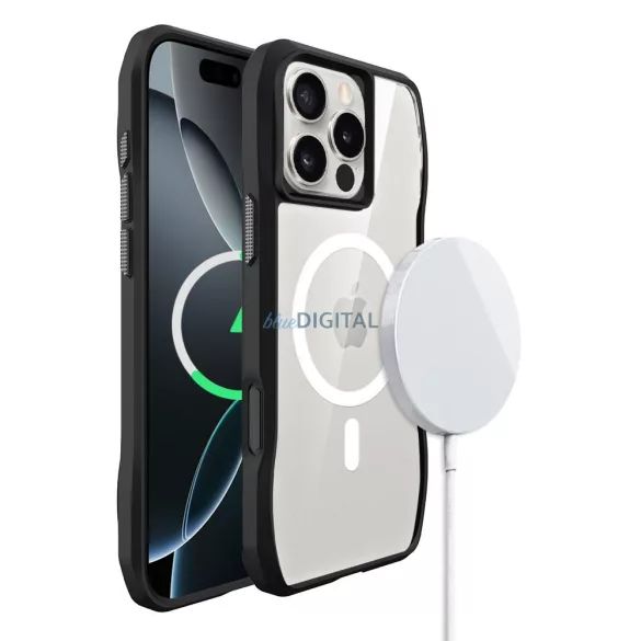 ROAR tok SLIM DEFENDER kompatibilis a MagSafe készülékkel az IPHONE 15 Pro számára fekete színű