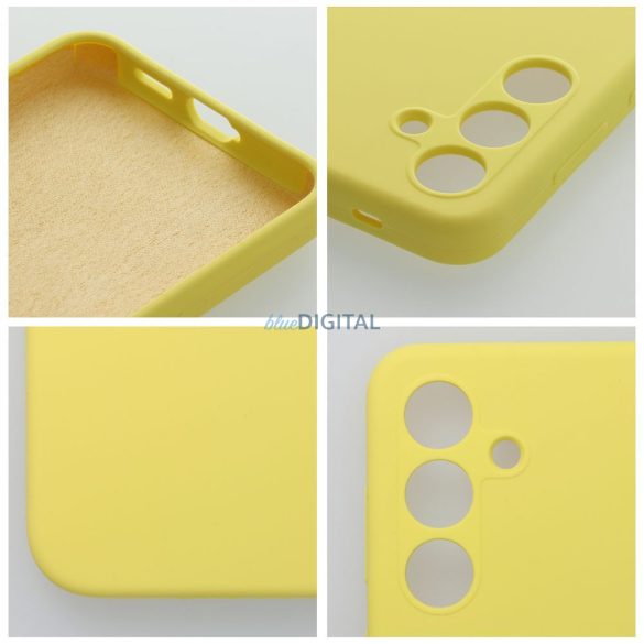SILICONE 2mm tok Samsung Galaxy A17 4G/5G - citromsárga