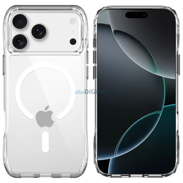 ROAR tok SLIM DEFENDER kompatibilis MagSafe az IPHONE 17 Pro Max számára átlátszó