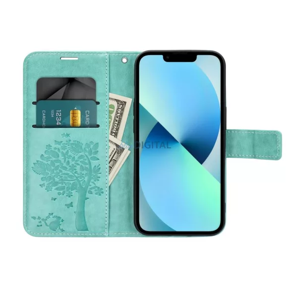 MEZZO Könyvtáska a MOTOROLA G06 fához zöld