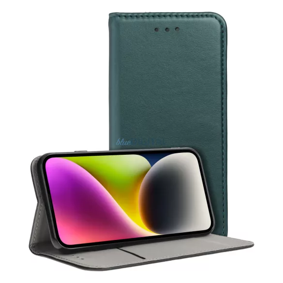SMART MAGNETO Könyv tok MOTOROLA G06 sötétzöld