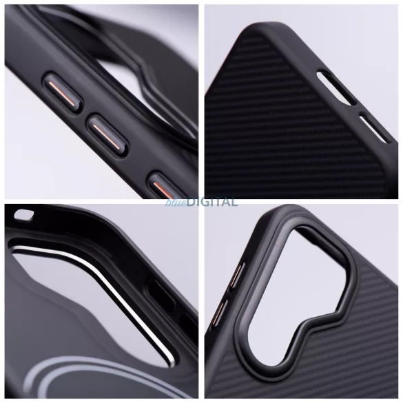 Carbon Elite MagCover, MagSafe-kompatibilis, SAMSUNG S26, fekete