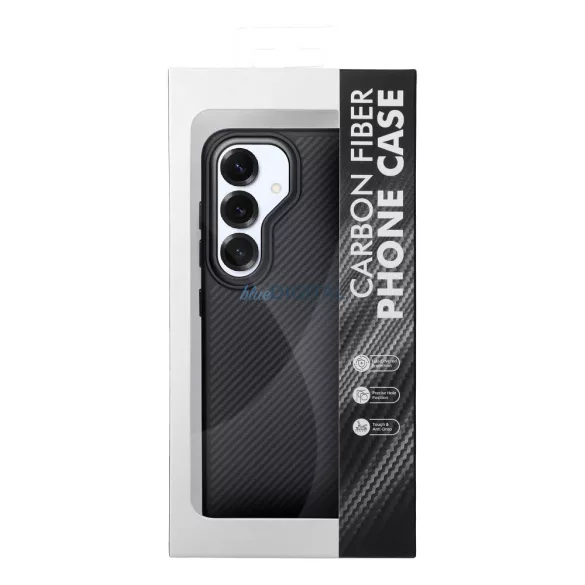 Carbon Elite MagCover, MagSafe-kompatibilis, SAMSUNG S26 Ultra fekete modellhez