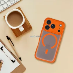  FULL matt MAG COVER tok, MagSafe-kompatibilis, iPhone 17 Air Hermes narancssárga színben