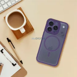   FULL matt MAG COVER tok, MagSafe-kompatibilis, iPhone 12, lila