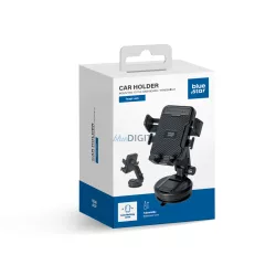 BLUE STAR Tough Lock autószíjtartó szélvédőre, fekete