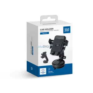 BLUE STAR Tough Lock autószíjtartó szélvédőre, fekete