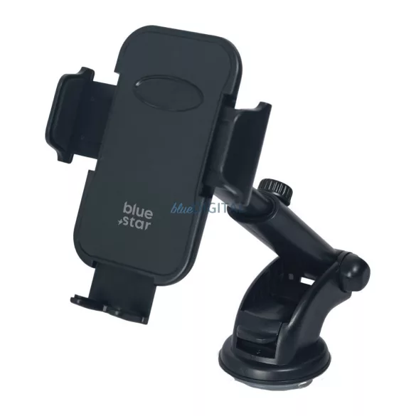 BLUE STAR Slide Mount Classic (18–23 cm) szélvédőre szerelhető autós tartó, fekete