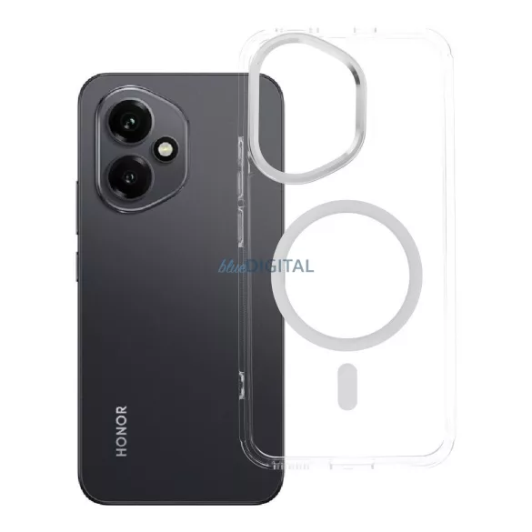 Tok Honor 400-hoz Frame Átlátszó Hybrid Mag Hátlap MagSafe-kompatibilis átlátszó
