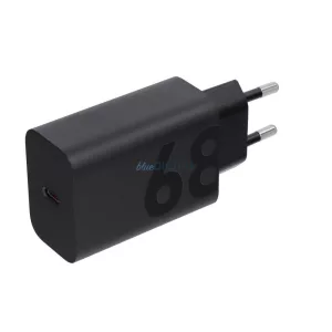 MOTOROLA gyári töltő Type-C 68W MC682N - fekete (bulk)