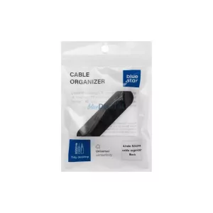 Blue Star PJ-OCZ23 silicone self-adhesive organizer 4 cables --hez fekete (1 pc.)