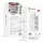 Power strip Forcell F-Energy 3 sockets + USB C 30W + 3 x USB A QC3.0 PD + WiFi Tuya, SmartLife, Alexa 10A 2500W VT-PS03 fehér