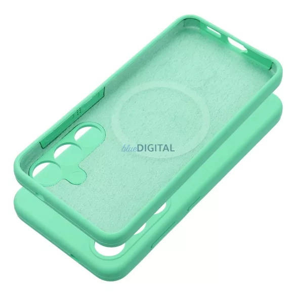 SILICONE 2 mm-es tok SAMSUNG S26, MagSafe-kompatibilis, menta színű