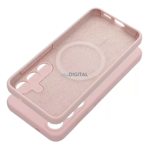 SILICONE 2 mm-es tok SAMSUNG S26 Ultra készülékhez, MagSafe-kompatibilis, homokrózsaszín