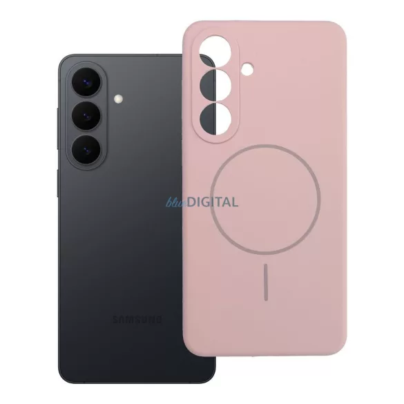 SILICONE 2 mm-es tok SAMSUNG S26 Plus készülékhez, MagSafe-kompatibilis, homokrózsaszín