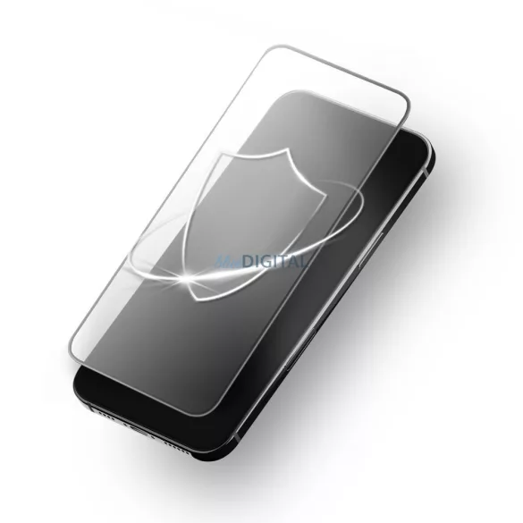 Edzett üveg Samsung S26 Forcell Ultra átlátszó Glass fekete modellhez