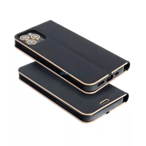 LUNA Book Gold flip tok Samsung A57 5G - fekete