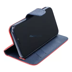 FANCY flip tok Samsung A37 - piros / sötétkék
