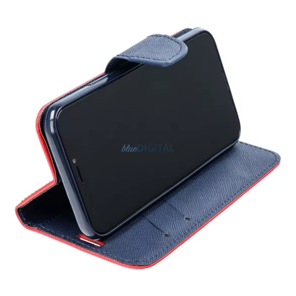 FANCY flip tok Samsung A37 - piros / sötétkék