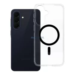   Drop Glue színes gyűrűs Mag-tok, MagSafe-kompatibilis, SAMSUNG A57, fekete