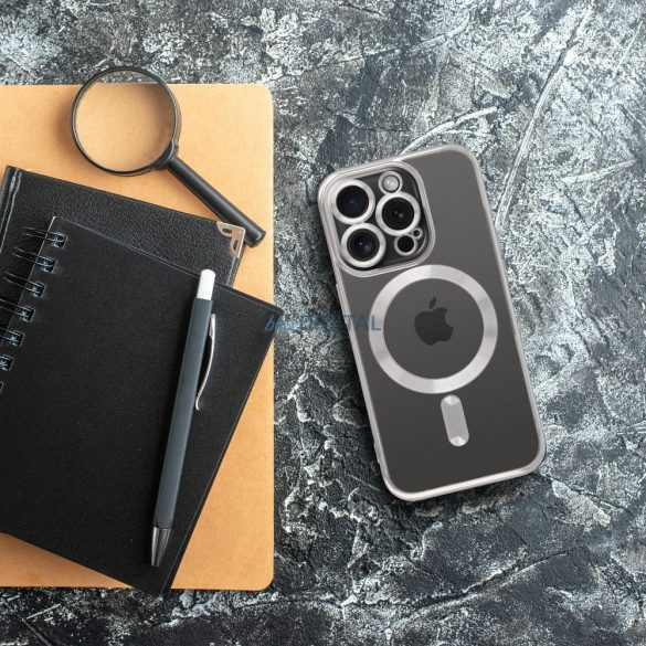 ELECTRO MAG COVER MagSafe-kompatibilis tok iPhone 17 - ezüst színű