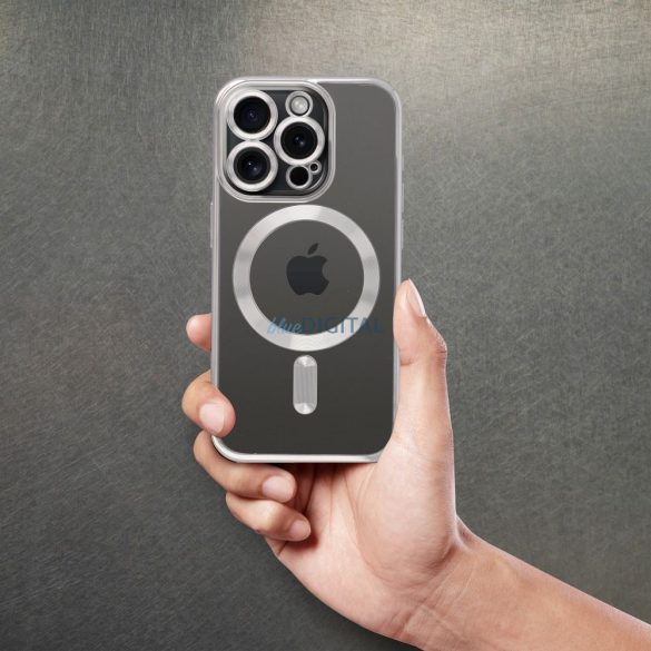 ELECTRO MAG COVER MagSafe-kompatibilis tok iPhone 17 - ezüst színű