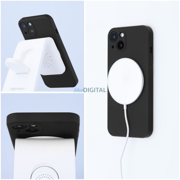 SILICONE MAG COVER MagSafe-kompatibilis tok Samsung Galaxy A17 4G/5G - fekete
