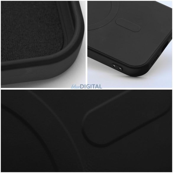 SILICONE MAG COVER MagSafe-kompatibilis tok Samsung Galaxy A17 4G/5G - fekete