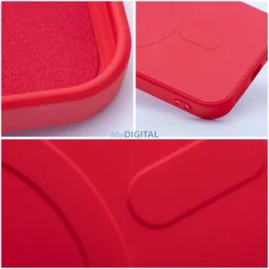 SILICONE MAG COVER MagSafe-kompatibilis tok Samsung Galaxy A17 4G/5G - piros