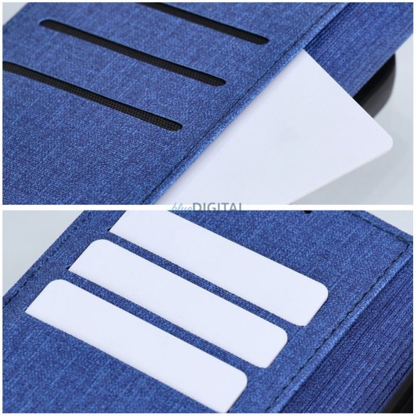 GOMMA könyvtok Samsung Galaxy A17 4G/5G - kék