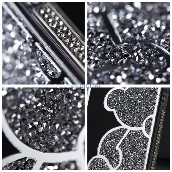 TEDDY BEAR tok Samsung Galaxy A17 4G/5G - ezüst színű