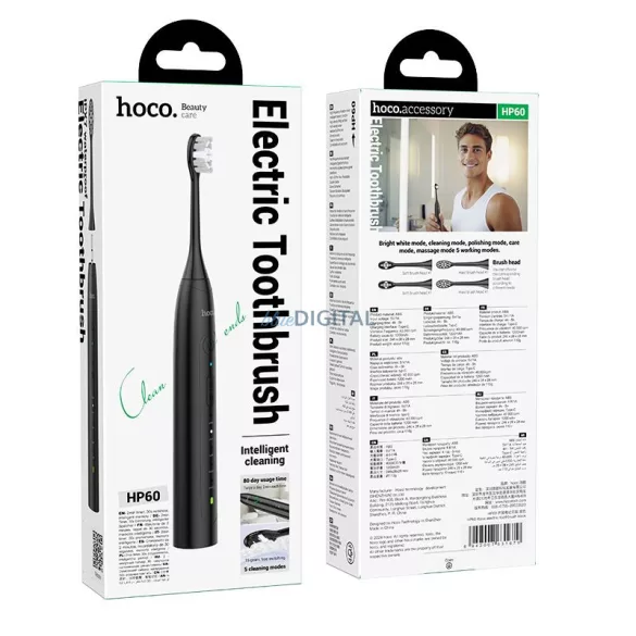 Hoco HP60 fogkefefej, kemény - fekete