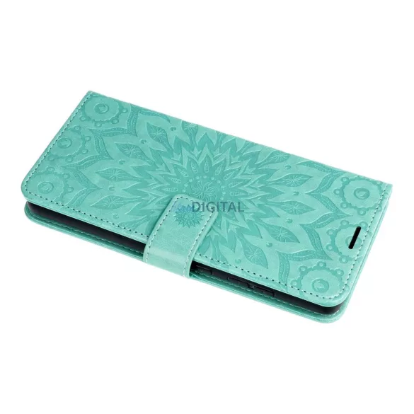 MEZZO könyvtok Xiaomi Redmi 15 5G - türkizkék "mandala"