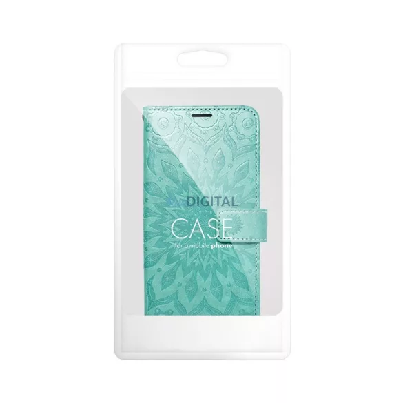 MEZZO könyvtok Xiaomi Redmi 15 5G - türkizkék "mandala"