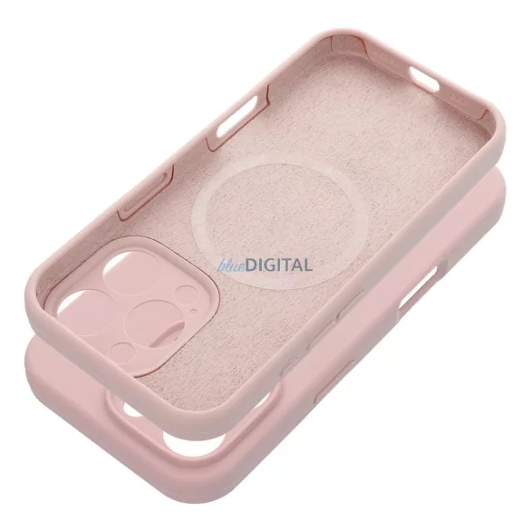 SILICONE 2mm MagSafe-kompatibilis tok iPhone Air - pasztel rózsaszín