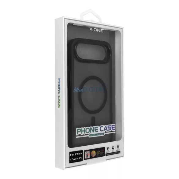 X-ONE Dropguard mágneses tok Air (MagSafe kompatibilis) - az Apple iPhone 17 Air készülékhez fekete színű