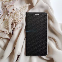   LUNA Book Carbon flip tok Xiaomi Redmi Note 15 Pro Plus 5G - fekete