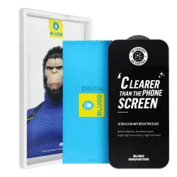   5D Mr. Monkey üveg – SAMSUNG S26 fekete (Strong Premium Ultra átlátszó AR)