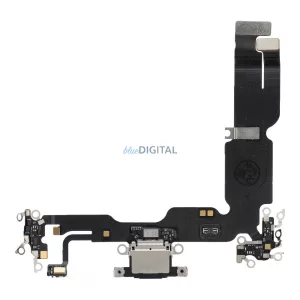 Töltő flex USB IPHONE 15 Plus-hoz fekete (pulled)