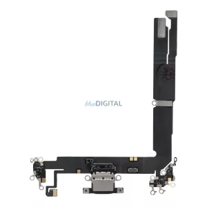 Töltő flex USB IPHONE 16 Plus-hoz fekete (pulled)