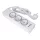 Power strip és 3 sockets max 3680W, 1xUSB A, 2x type C 25W ports és 1,5m power kábel E59 fehér