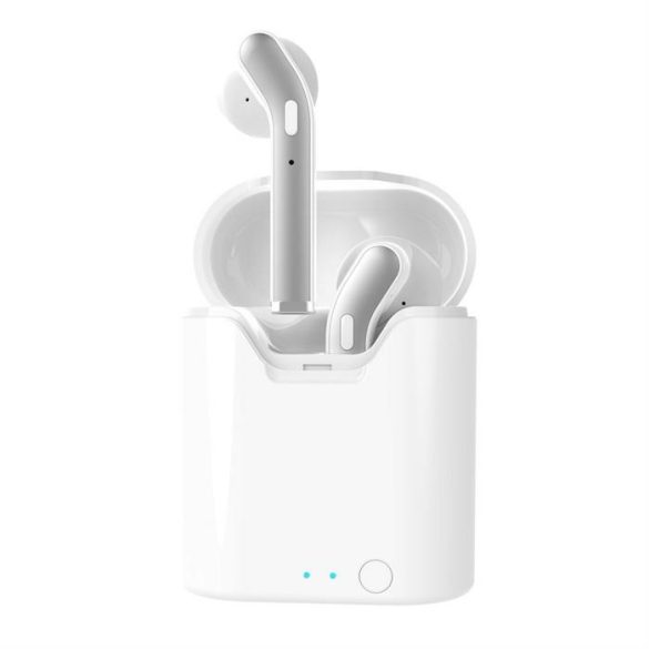Bluetooth fülhallgatók TWS Slart AP-TW-B2 mikrofonnal mikrohullámú / ezüst
