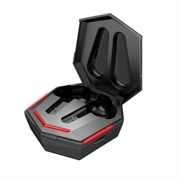 Bluetooth fülhallgatók TWS Art AP-TW-G10 Gaming mikrofonnal és dokkoló állomással type-c fekete