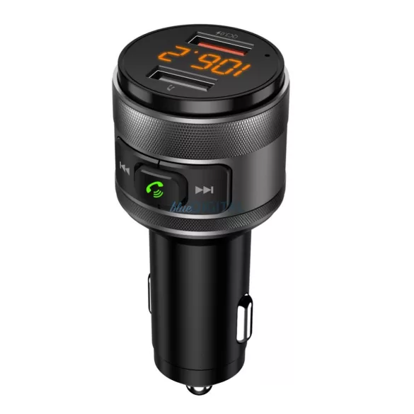 ART FM-57 FM-transzmitter bluetooth 5.0 + 2x USB-A QC3.0 - fekete
