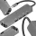 HUB 5-in-1 USB-C adapter ART OEM-C15-1 ezüst